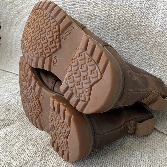 Timberland Men's size 9 1/2 Brown Leather Boots - scuffed - not steel toe - Picture 6 of 16